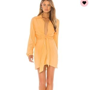 NEW lovers and friends aja peach mini dress XXS